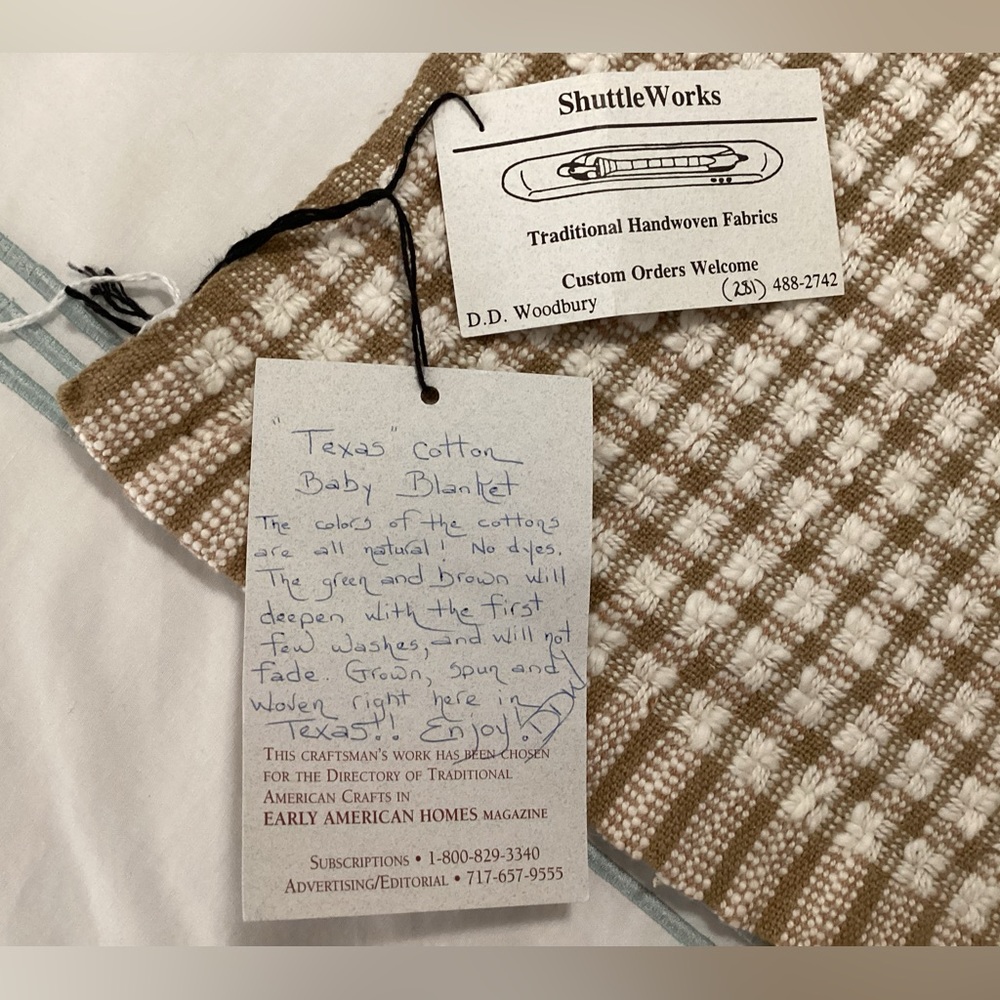 NWT Handmade Texas baby blanket